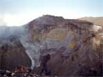 Inside the crater