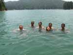 Treading water