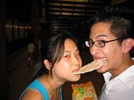 Sharing a snack